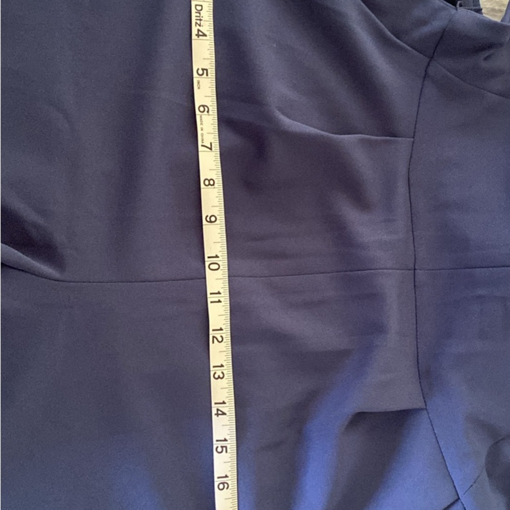 Calvin Klein Navy Blue Sleeveless Jumpsuit with Tie Waist - Picture 7 of 9